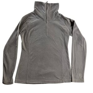 Mountain Hardwear‎ Gray Microfleece 1/4 Zip Pullover Women's Small Jacket